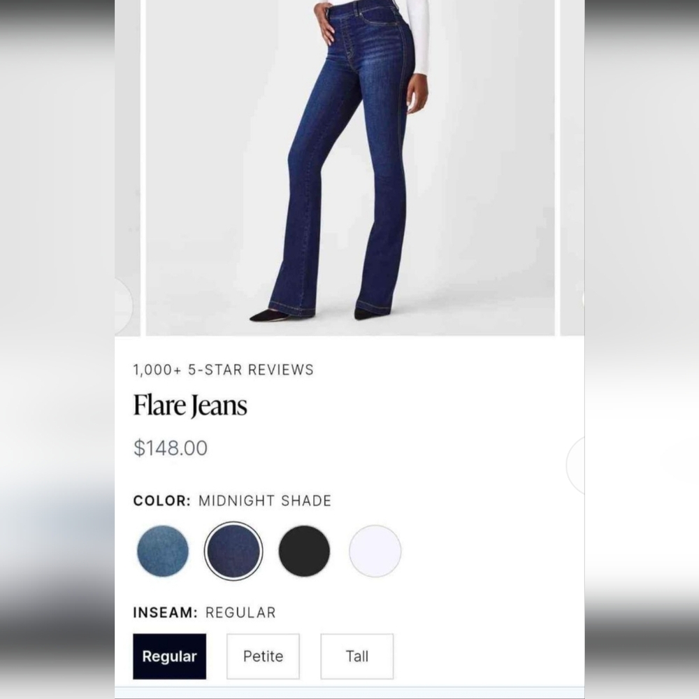 Spanx Flare Jeans- NWT Size L